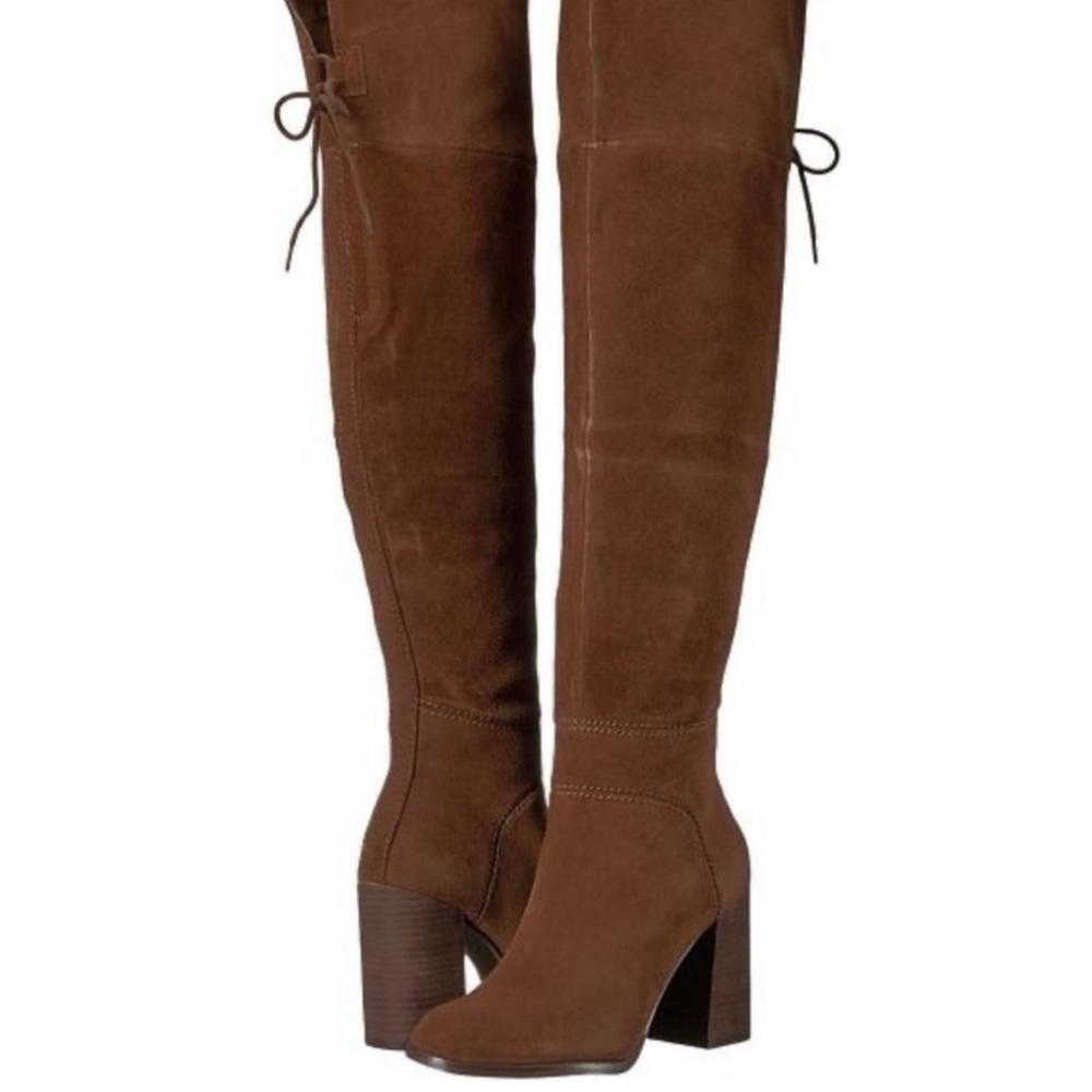 Steve Madden Novela Brown Suede Boots
